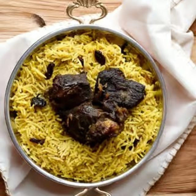 Boneless Lamb Biryani.